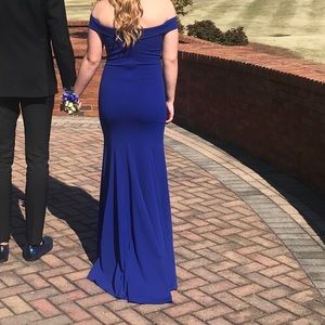 Royal blue prom dress